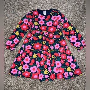 Girls Hanna Andersson Flower Dress Sz 120/6-7